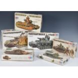 Plastic 1/35 scale Model Tank Kits By TAMIYA comprising a Panzerkampfwagen IV Ausf.H;
