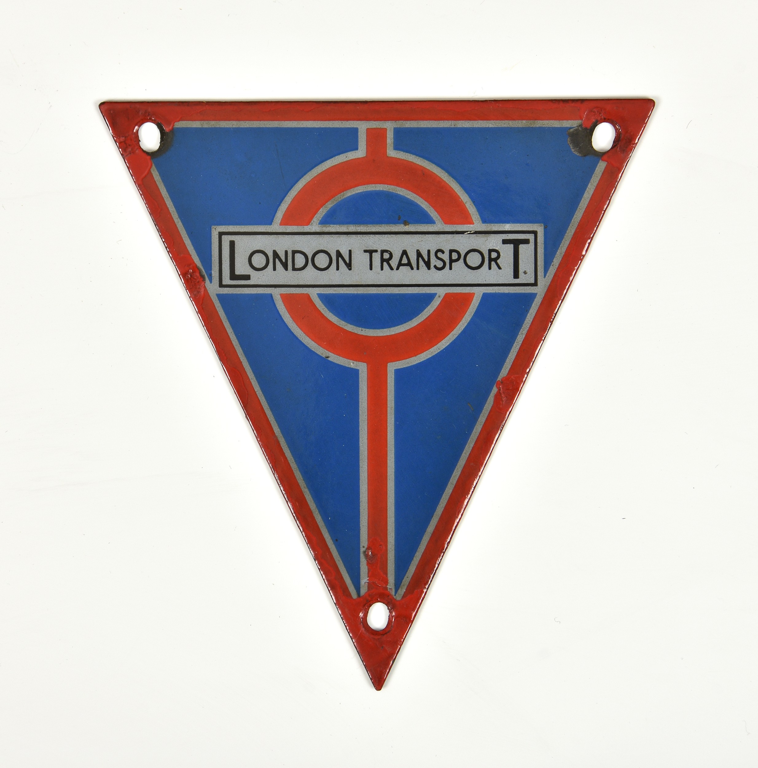 Automobilia - three vintage commercial vehicle badges comprising an enamel London Transport - Image 2 of 5