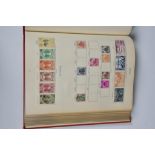 Philatelist interest - Purposed - 220 page, interleaved red SG 'King George VI' stamp album, 1968