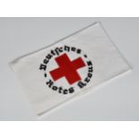 Guernsey German Occupation interest - German Third Reich Red Cross armband white cotton band