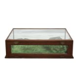 An early 20th century glazed counter top display case 35½ x 25in. (90.1 x 63.5cm.), 10in. (25.