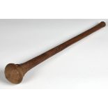 Ethnographical / Tribal interest - a hardwood throwing club probably first half 20th century, of