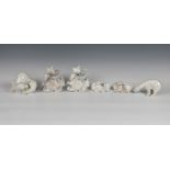 Five Royal Copenhagen porcelain figurines of polar bears