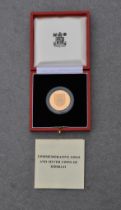 A Kiribati Commemorative Proof 1979 $150 gold coin 916.6 standard gold, 15.98g, in original case