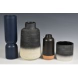 Four modern studio pottery vases