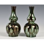 A pair of Salopian Pottery baluster vases