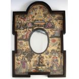 Leonora Jenner - revival of 17th century needlework - an embroidered (stumpwork) mirror 20th