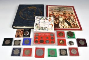 Numismatics - A collector’s binder of mixed vintage / antique coinage To include silver, together