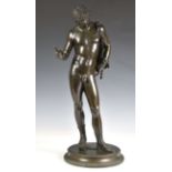 After the antique - a bronze figure of Jason and the Golden Fleece probably Italian, mid-19th