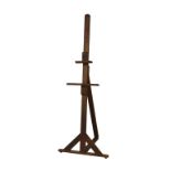 A beechwood artists easel 79½in. (201.9cm.) high.