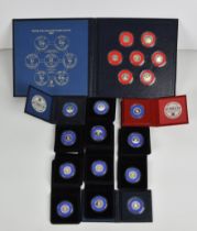 Numismatics - Cased Jersey silver coins To include a States of Jersey 1983 seven (7) Sterling silver