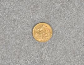 A George V 1916 Half Gold Sovereign.