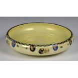 A Royal Doulton pale yellow float bowl