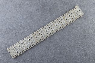 A 1970s silver articulated bracelet