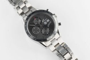 A gentleman's stainless steel limited edition Tag Heuer Carerra Fangio Calibre 16 wristwatch