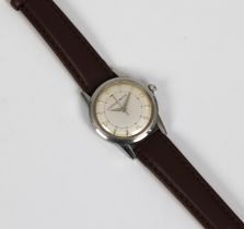 A Gentleman's 1950's Eternamatic stainless steel wristwatch