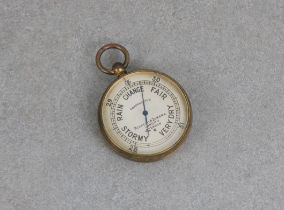 A World War period commemorative pocket barometer by NEGRETTI & ZAMBRA