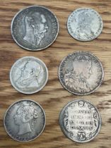 Numismatist interest - A small collection of antique Worldwide silver coinage (6)