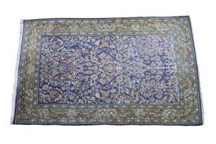 A Qum wool tree of life rug