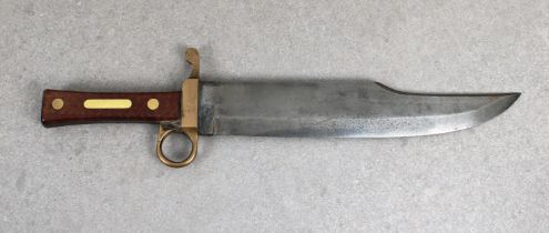 A heavy Civil War period Bowie Knife of large proportions