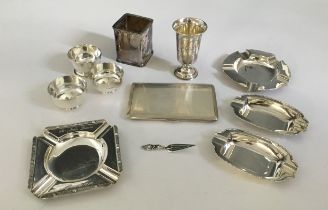 A collection of silver smalls