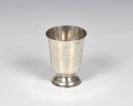 A George III Channel Islands silver Jersey pattern footed beaker