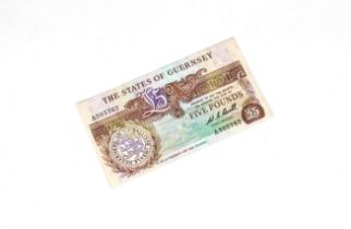 BRITISH BANKNOTE - The States of Guernsey - Five Pounds