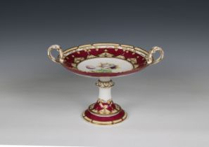 Victorian porcelain cake stand