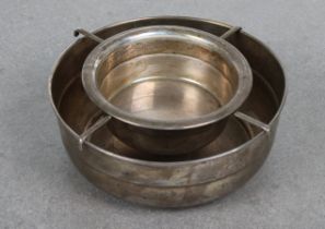 A Continental circular silver bain marie
