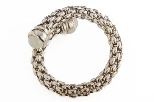 Fope - A silver and gem set bracelet