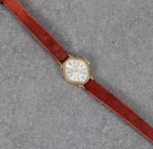 A 9ct gold cased ladies Rotary small octagonal wrist watch