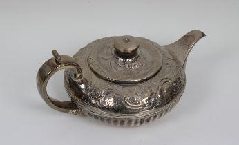 Late Georgian silver teapot