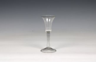 An 18th century wine glass