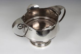 An Art Nouveau silver twin-handled presentation cup