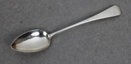 A George III Old English pattern silver stuffing spoon