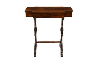 A 19th century mahogany side table