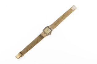 A ladies Roamer 9ct gold watch