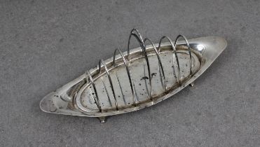 A silver toast rack