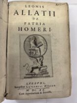Leonis Allatii de patria Homerei, published in 1640