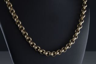 UnoAErre: an Italian 9ct yellow gold belcher link chain