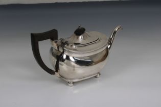 An early 20th century silver teapot