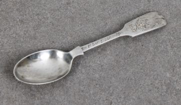 A Royal Guernsey Militia prize winning spoon