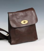 Mulberry - An Anthony chocolate brown leather messenger bag