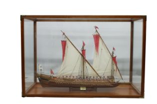 Model of the French galley "Reale de France 1670"