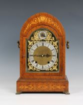 A 20th century arch top mahogany cased mantle clock