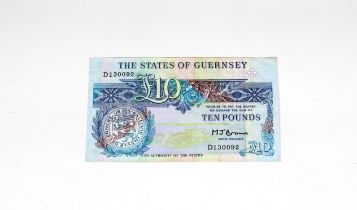 BRITISH BANKNOTE - The States of Guernsey - Ten Pounds