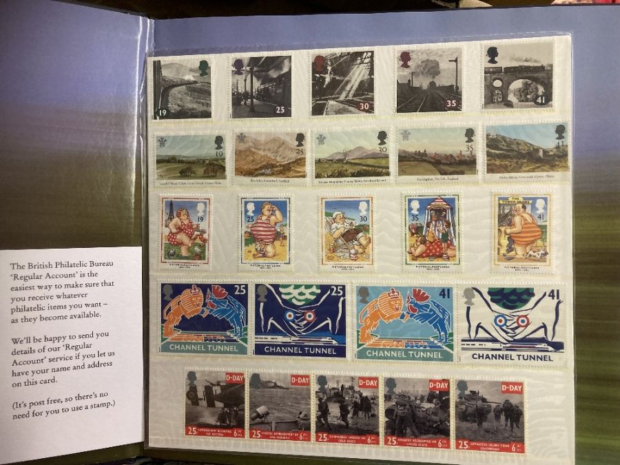 Large collection of stamps including year books etc (heavy lot in 2 boxes) - Image 2 of 5