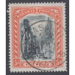 Stamps BAHAMAS-1903 5d Black & Orange SG 59 FINE USED.