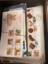 Mixed box of World and Commonwealth Stamps