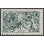 Great Britain Stamps : 1913 £1 Dull Blue Green UNMOUNTED MINT SG 404